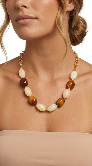 ALEGA Arianne Amber Resin Bead Necklace 02