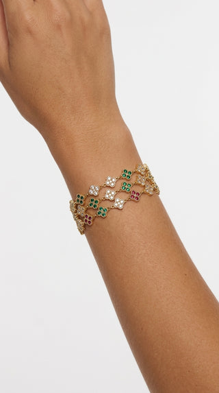 ALEGA Vivienne Crystal Clover Bracelet 02