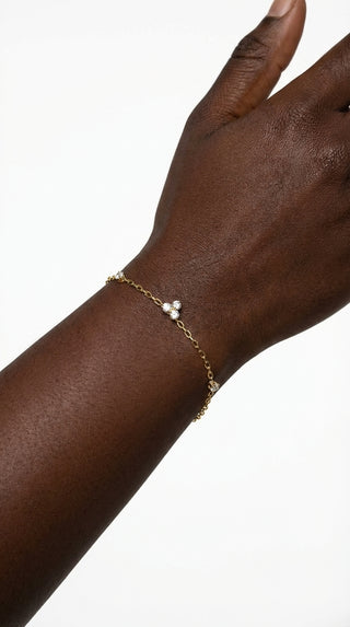 ALEGA Tatiana Crystal Station Chain Bracelet regenerated