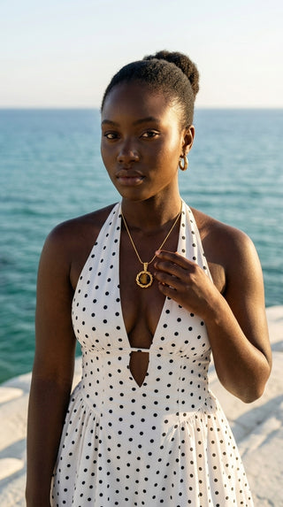 ALEGA Isolde Tiger Eye Pendant Necklace 05