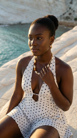 ALEGA Arianne Amber Resin Bead Necklace regenerated