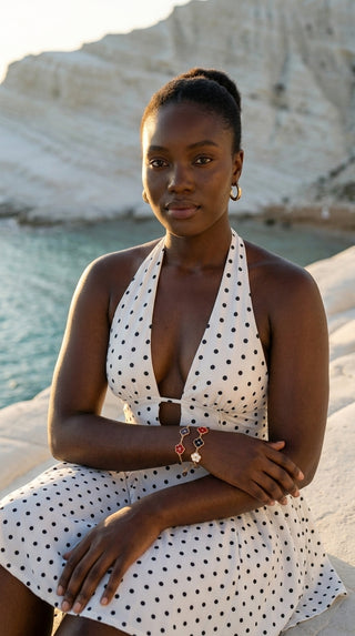 ALEGA Sylvaine Enamel Clover Charm Bracelet 05