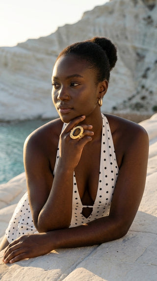 ALEGA Juliette Tiger Eye Cabochon Ring 05