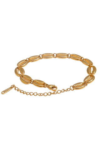 Ottilie Gold-Plated Cowrie Shell Bracelet