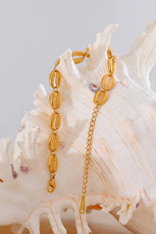 Ottilie Gold-Plated Cowrie Shell Bracelet