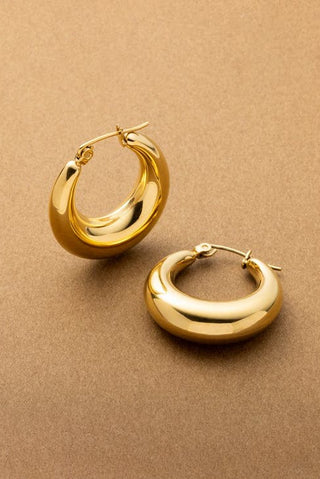 Leonie Bold Crescent Hoop Earrings