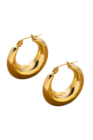 Leonie Bold Crescent Hoop Earrings