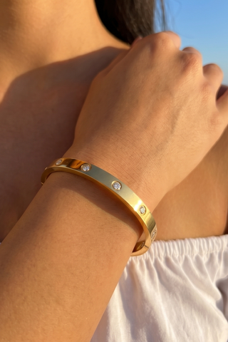 Marcella Crystal Studded Bangle