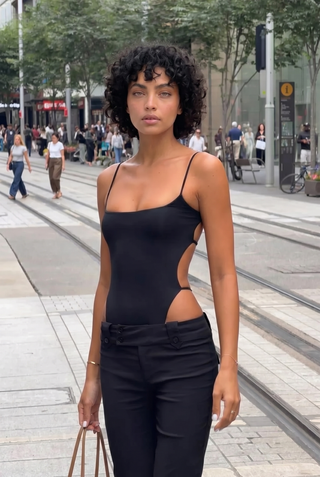 Roza Bodysuit - Schwarz