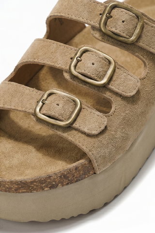 Scooby Platform Three-Strap Sandals