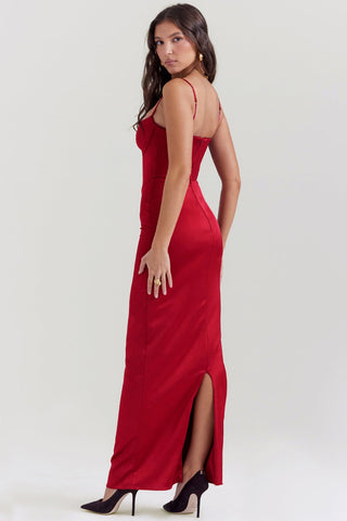 Sifa Satin Maxi Dress - ALEGA | Luxury Boutique Store